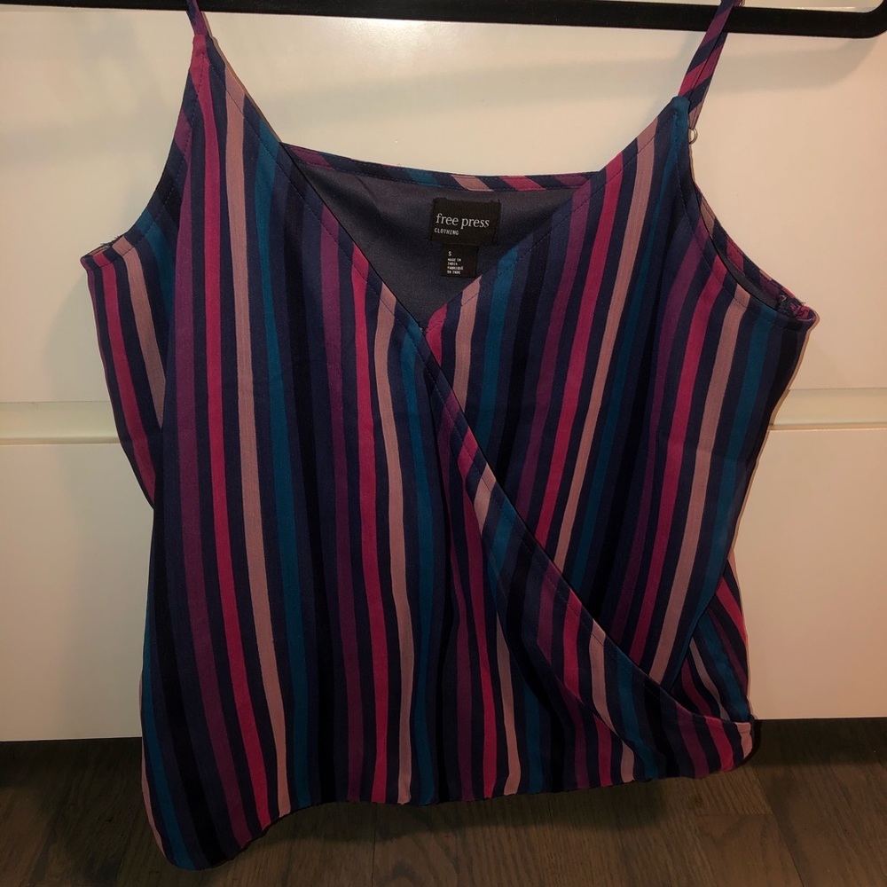 Striped Free Press Tank